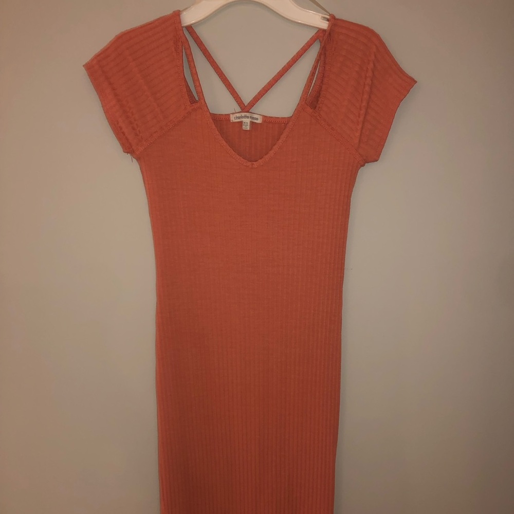 Charlotte Russe XS peach mini dress